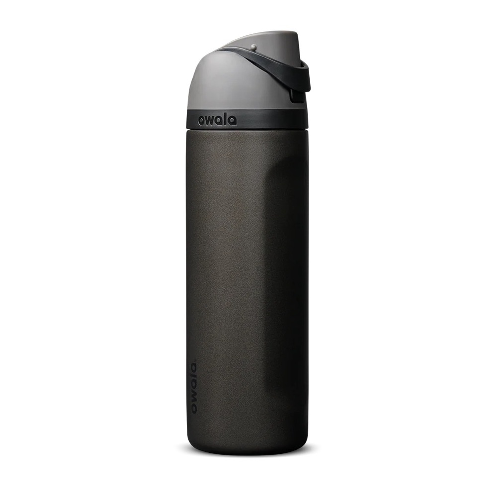 💅 Owala FreeSip 24oz “Nailed It” Metallic Grey Ombre Bottle NWT